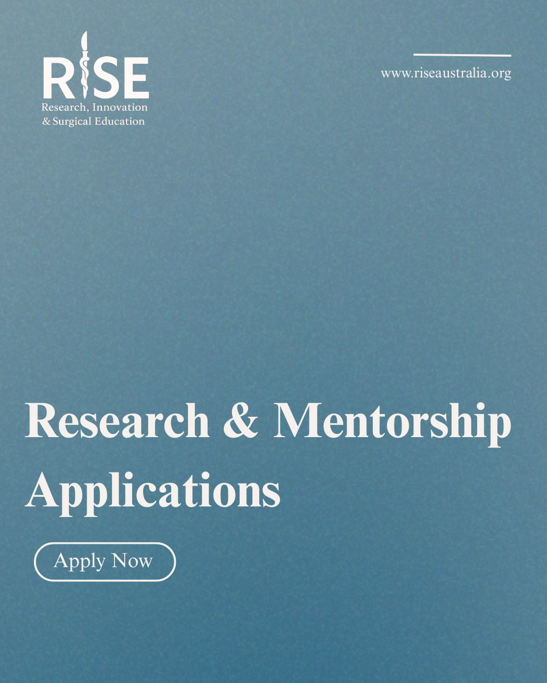 Apply Now – Research & Mentorship Applications